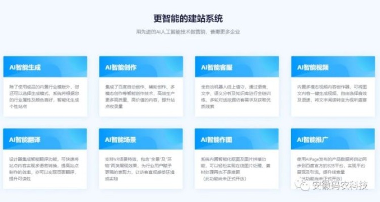 人工智能建站 利用AI技术打造高效的网站建设方案