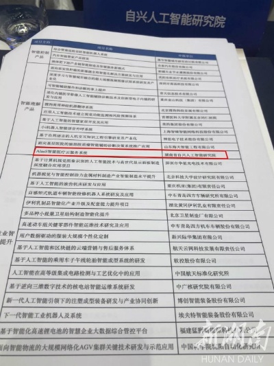 湖南省自兴人工智能 探索智能化未来，开创湖南AI新时代