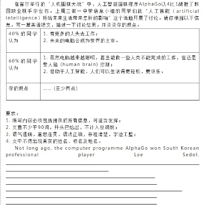 英语人工智能作文 探讨人工智能在英语学习中的应用